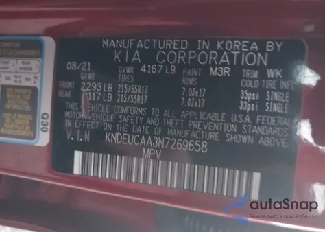 2022 Kia Seltos S from USA, damaged, VIN KNDEUCAA3N7269658